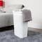 Mind Reader 40L Ventilated Slim Laundry Hamper with Cut Out Handles & Attached Hinged Lid, 2ct.